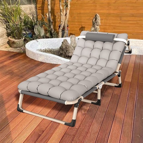 Folding camping bed heavy duty - camping,