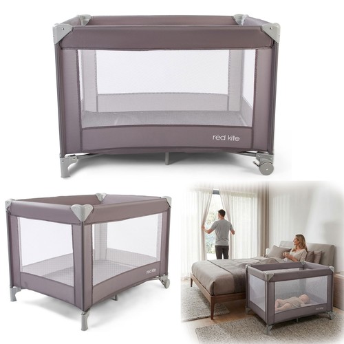 Red kite sleeptight travel cot - red,
