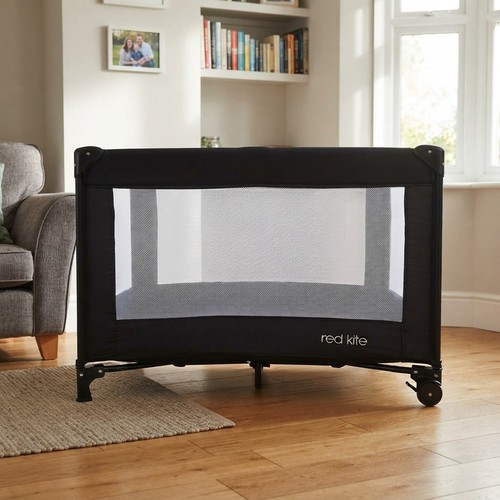 Elegant black travel cot with - cot,