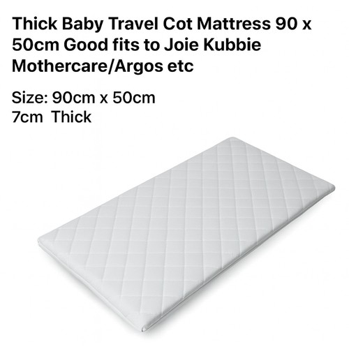 Baby travel cot mattress - cot, fits